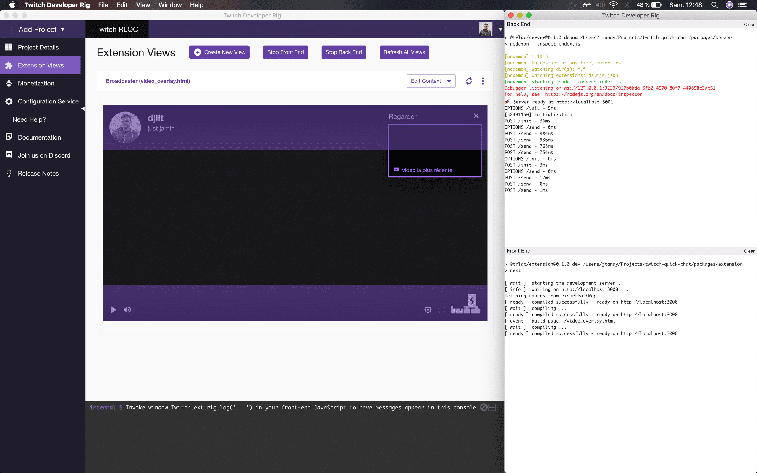 Bootstrapping a Twitch Extension with NextJS - Julien Tanay